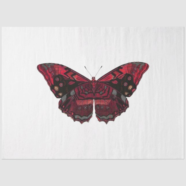 Papel De Seda Serie Red Rose Steampunk Diseño 8 (Anverso)