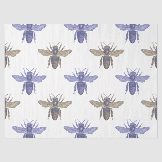 Papel De Seda Serie Serenity Bee Diseño 23 (Anverso)