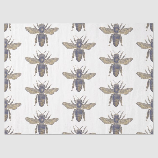 Papel De Seda Serie Serenity Bee Diseño 28 (Anverso)