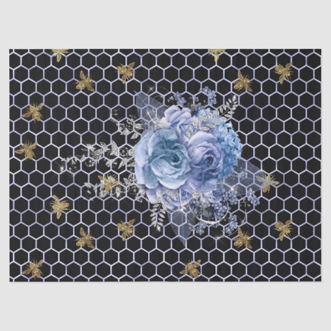 Papel De Seda Serie Serenity Bee Diseño 34 (Anverso)