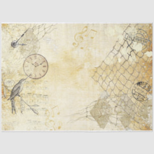 Papel De Seda Serie Shabby Chic Cream Diseño 2