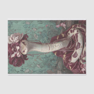 Papel De Seda Serpiente de flores