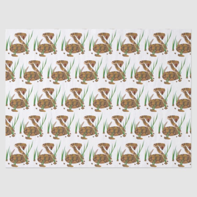 Papel De Seda Serpiente en la hierba (Anverso)