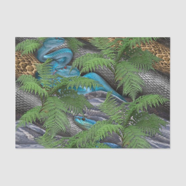 Papel De Seda Serpientes resbaladizas y furtivas (Anverso)