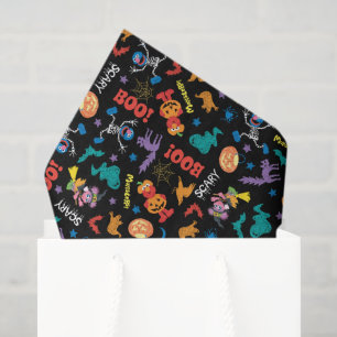 Papel De Seda Sesame Street Patrón lindo de Halloween
