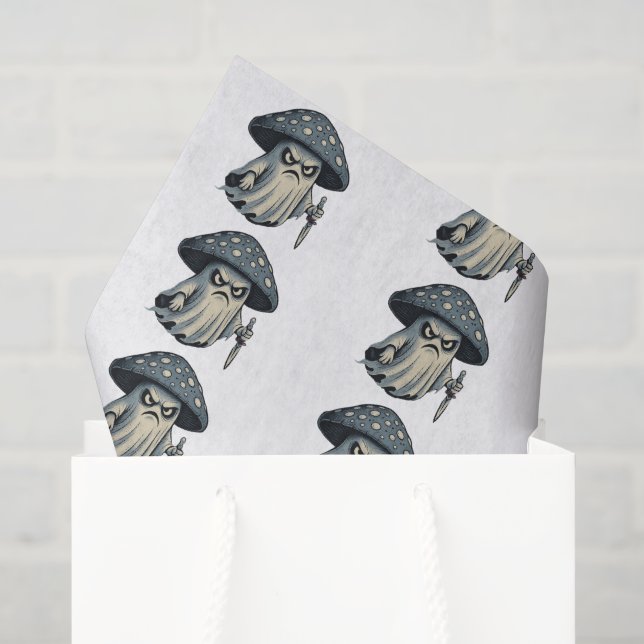 Papel De Seda Seta Asesina – Fantasma Espeluznante con Cuchillo  (Bolsa de regalo)