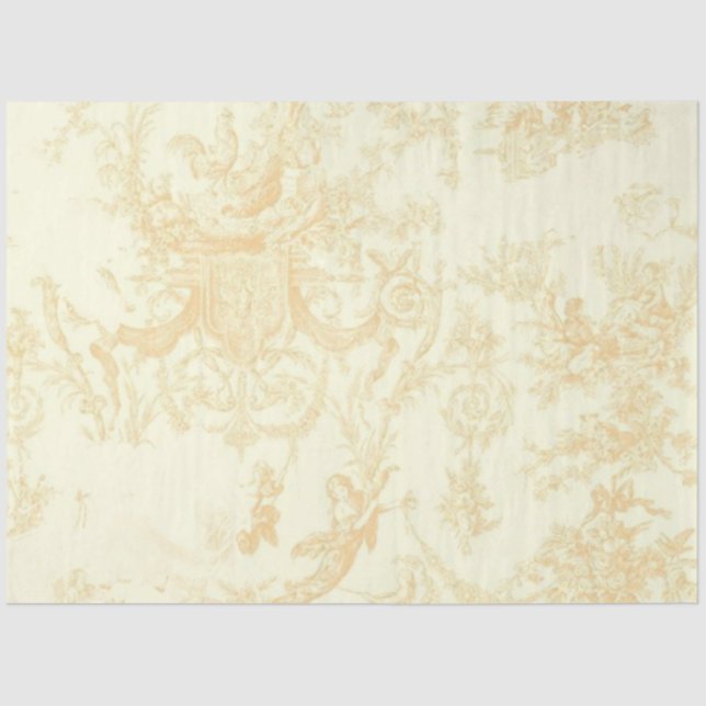 Papel De Seda Shabby Chic Cream Series Design 4 (Anverso)