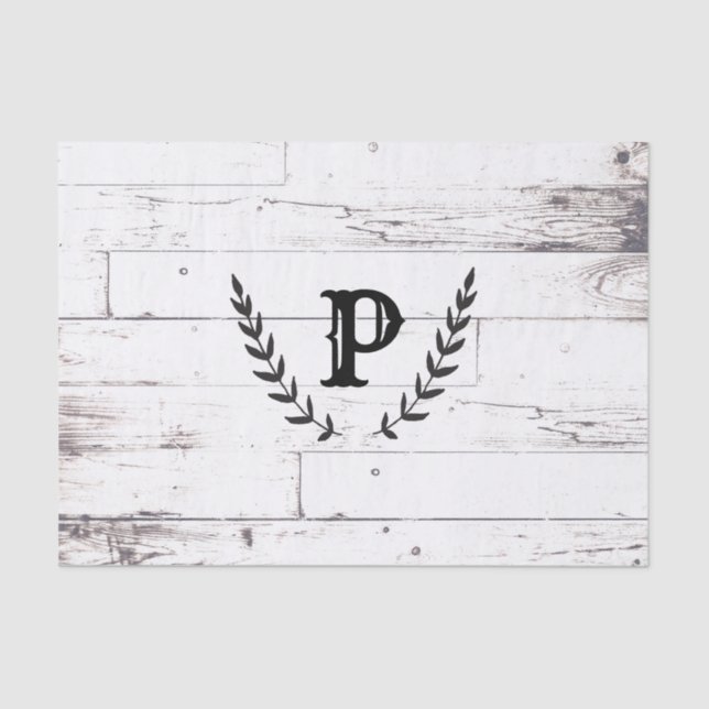 Papel De Seda Shabby Chic Laurel Boda (Anverso)