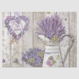 Papel De Seda Shabby Chic Serie Lila Diseño 28