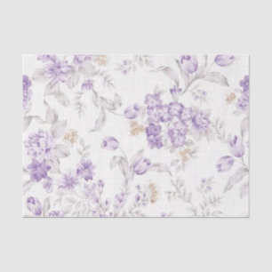Papel De Seda Shabby Chic Serie Lila Diseño 3