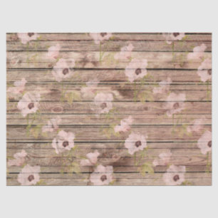 Papel De Seda Shabby Chic Wood Series Design 8