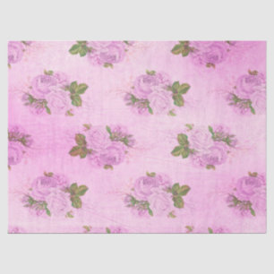 Papel De Seda Shabby Floral Purple Series Design 9