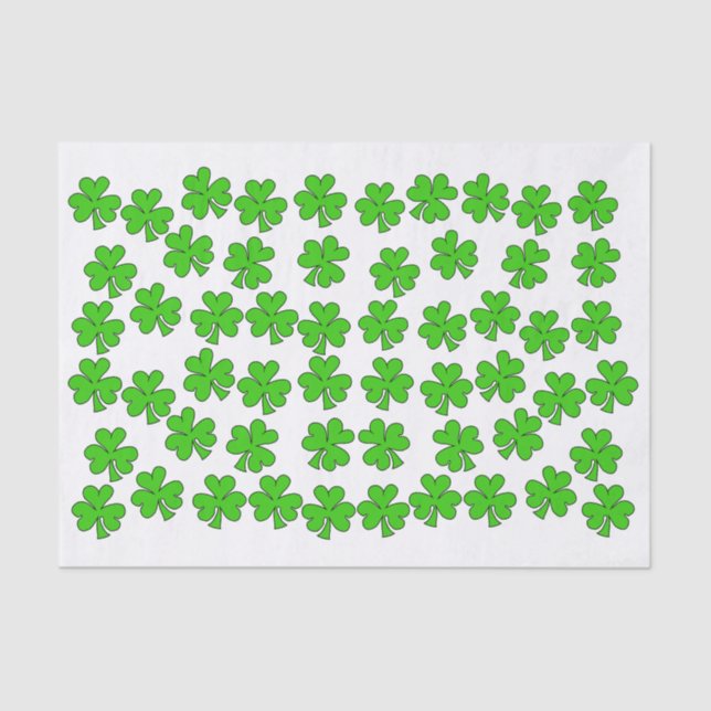 Papel De Seda Shamrock irlandés (Anverso)