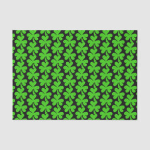 Papel De Seda Shamrock on Black