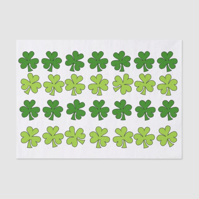 Papel De Seda Shamrock sombreado (Anverso)