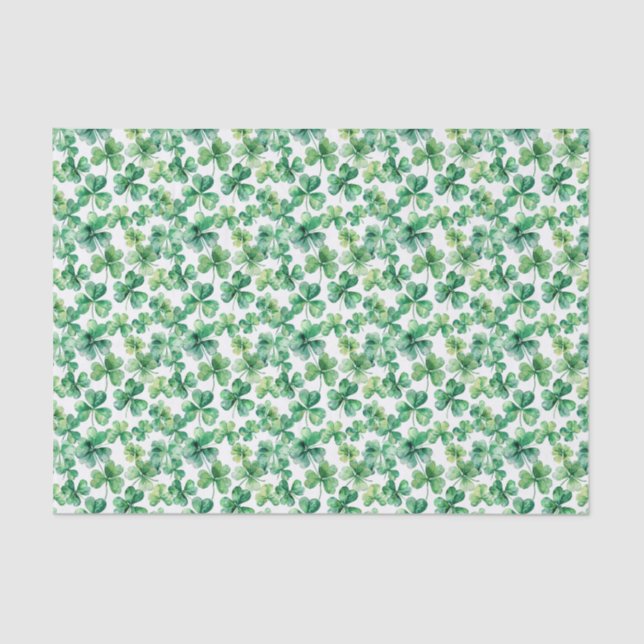 Papel De Seda Shamrock Tissue Paper (Anverso)