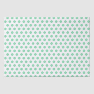 Papel De Seda Shamrock verde y blanco con encanto