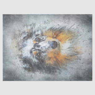 Papel De Seda Sheltie - Shetland Sheepdog Decoupage