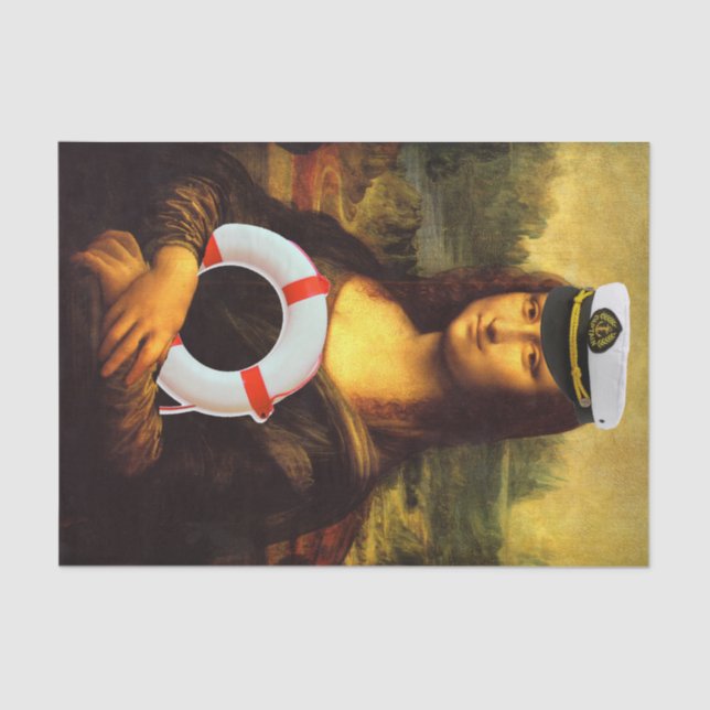 Papel De Seda Ship Ahoy Mona Lisa (Anverso)