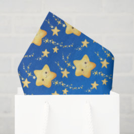Papel De Seda Shooting Stars Night Sky Whimsical Baby Shower