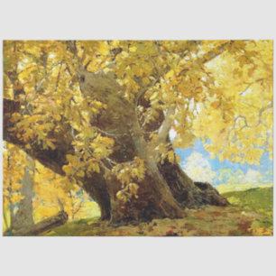 Papel De Seda Sicomoro en Otoño por Edgar Payne