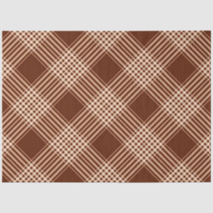 Papel De Seda Siena Marrón Y Blanco