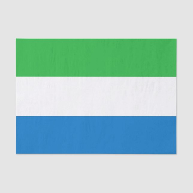 Papel De Seda Sierra Leone Flag (Anverso)