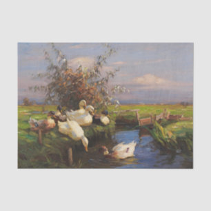 Papel De Seda Siete patos en la zanja por Alexander Koester