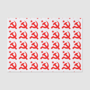 Papel De Seda Signo de comunismo de martillo