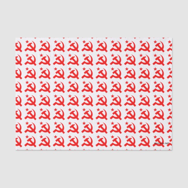 Papel De Seda Signo de comunismo de martillo (Anverso)