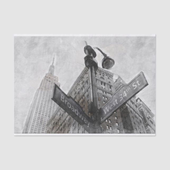 Papel De Seda Signo de esquina de banda ancha (Anverso)