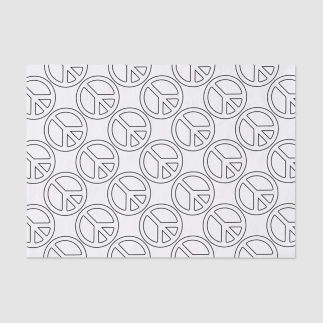 Papel De Seda Signo de paz (Anverso)