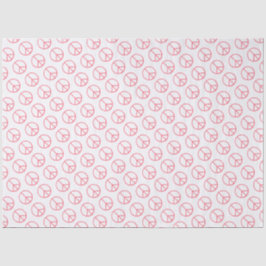 Papel De Seda Signo de Paz Naranja Groovy Retro Divertido