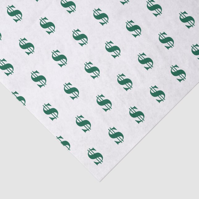 Papel De Seda Signos de dólar (Detalle)