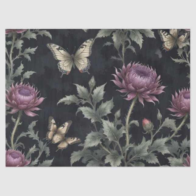 Papel De Seda Silbatos y mariposas (Anverso)