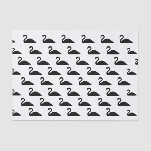 Papel De Seda Silhouette Black Swan | (Anverso)