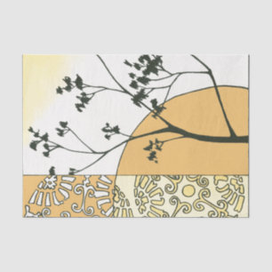 Papel De Seda Silhouette de árbol pardo por Megan Meagher