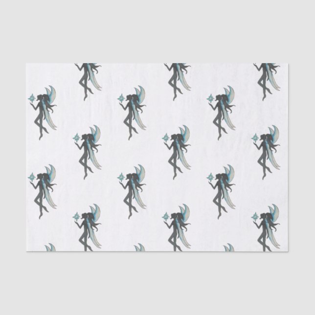 Papel De Seda Silhouette de hadas (Anverso)