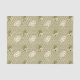 Papel De Seda Silla de Rattán Verde y Hoja de Palma 3