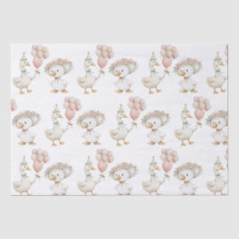 Papel De Seda Silly Goose Flower Garden champiñón Primer cumplea