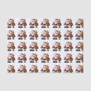 Papel De Seda Silly Santa y sus renos