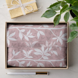 Papel De Seda Silueta Botánica Moderna Forest Breeze Rosa