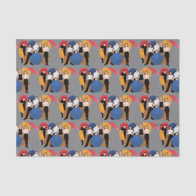 Papel De Seda Silueta de caracteres FRIENDS™ (Anverso)