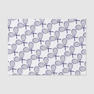Papel De Seda Silueta de raquetas cruzadas