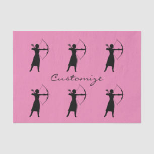 Papel De Seda Silueta femenina Thunder_Cove de Archer