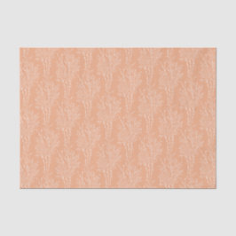 Papel De Seda Silueta floral delicada esparcida | Albaricoque su