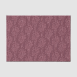 Papel De Seda Silueta floral delicada esparcida | Burgundy inten