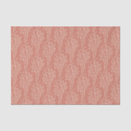Papel De Seda Silueta floral delicada esparcida | Terracota