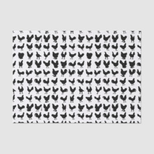 Papel De Seda Siluetas del pollo