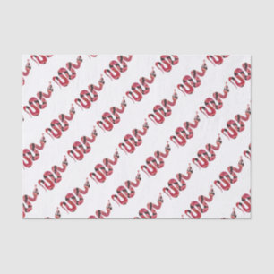 Papel De Seda Siluetas negras y rojas